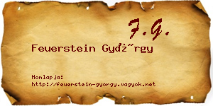 Feuerstein György névjegykártya